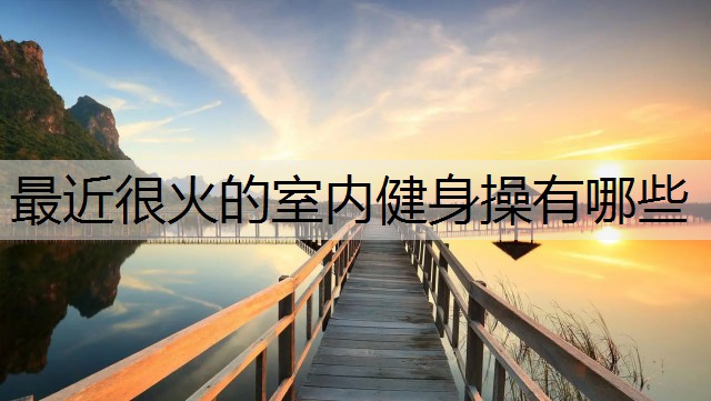 最近很火的室内健身操有哪些