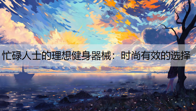 忙碌人士的理想健身器械：时尚有效的选择